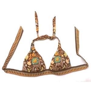 VICTORIA'S SECRET Bohemian Boho Bikini Top Removeable Push-Up Pads XS